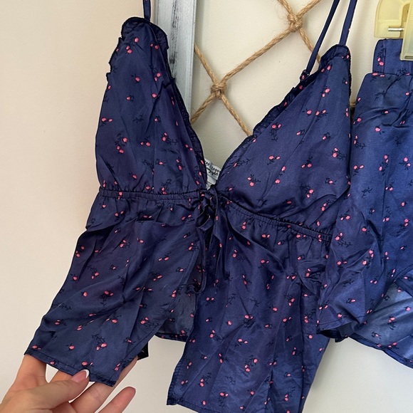 NWT Women's Blue Floral Sleepwear Set size M - Picture 4 of 9